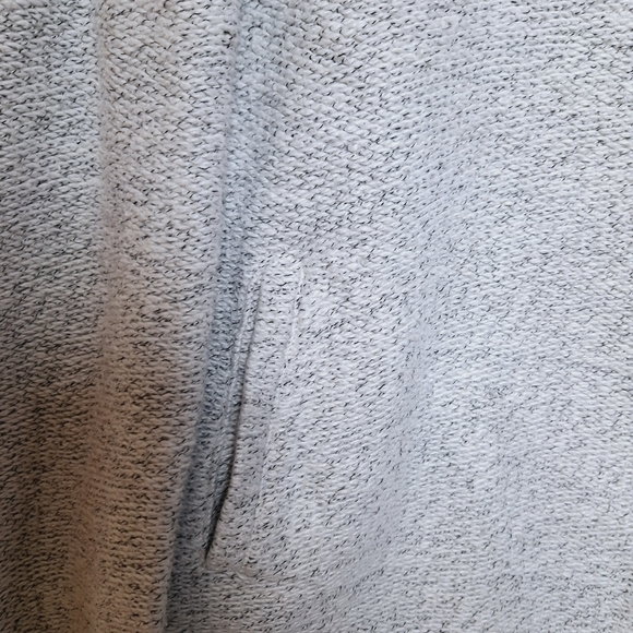 Loft Gray Marled Asymmetrical Full Zip Moto Sweater Jacket Size Small - Picture 6 of 12